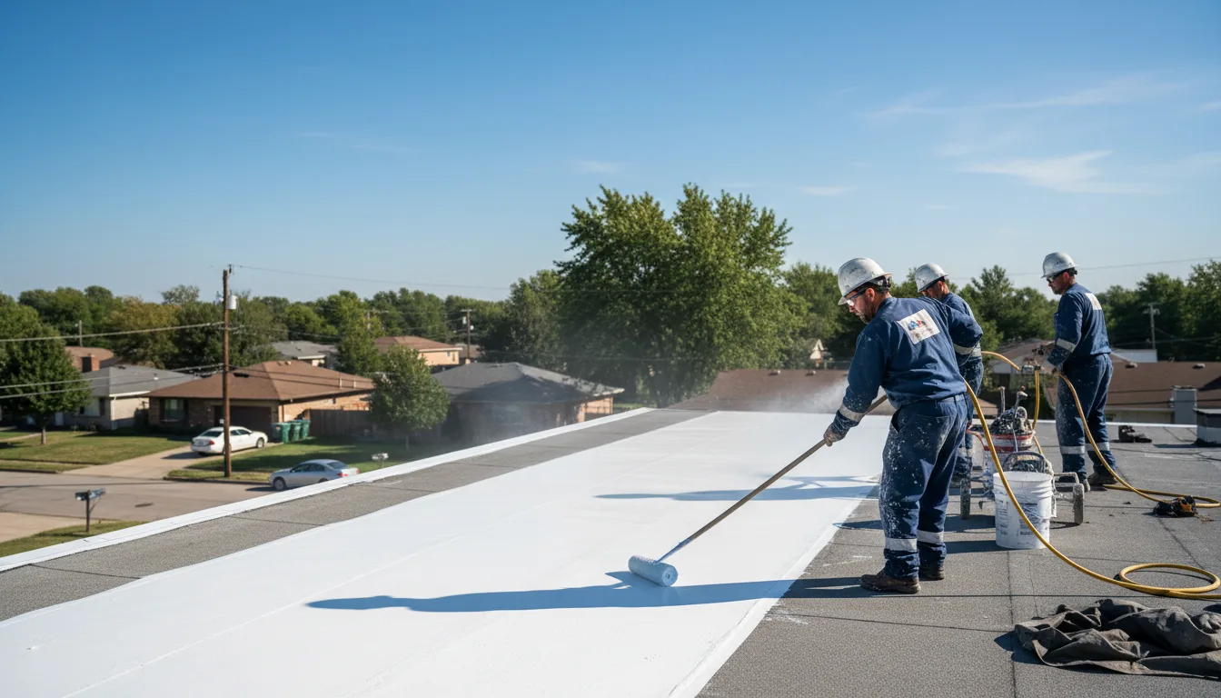 Commercial roof coating in New Holland, PA near me